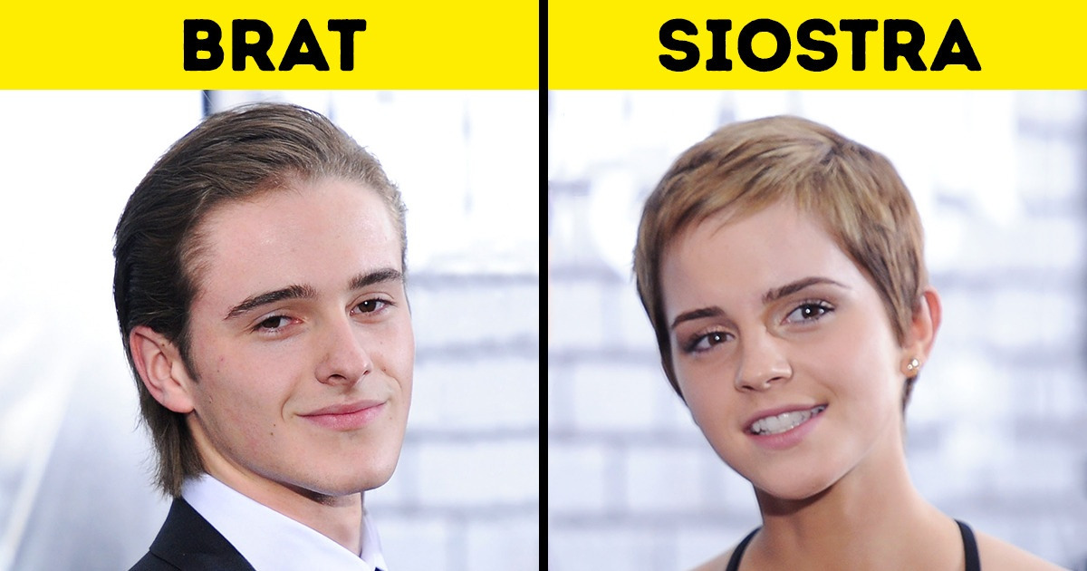 10 celebrytów, którzy są niezwykle podobni do swojego rodzeństwa