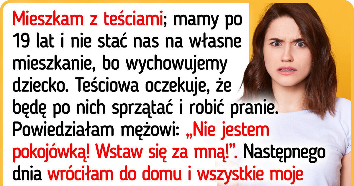 Nie chcę być traktowana jak służąca tylko dlatego, że nie płacę czynszu