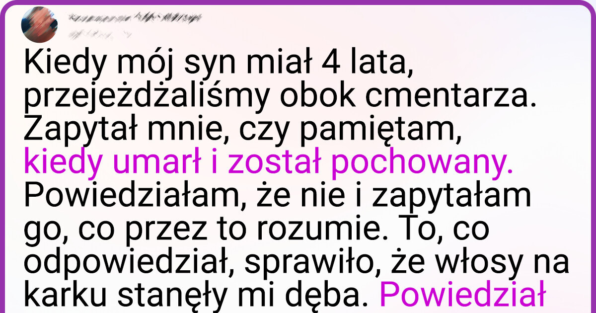 14 dzieci, które mają mrożące krew w żyłach wspomnienia z przeszłości