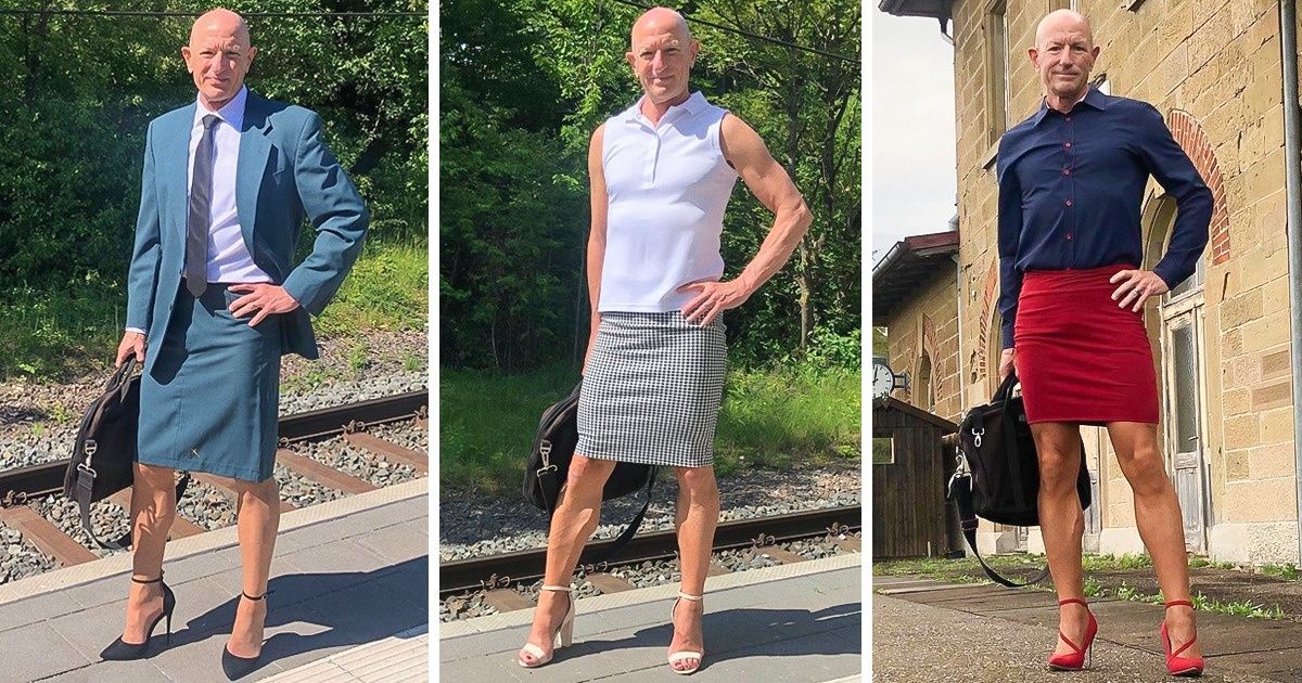 Jestem tylko szczęśliwie żonatym heterykiem, który uwielbia na co dzień nosić szpilki i spódnice