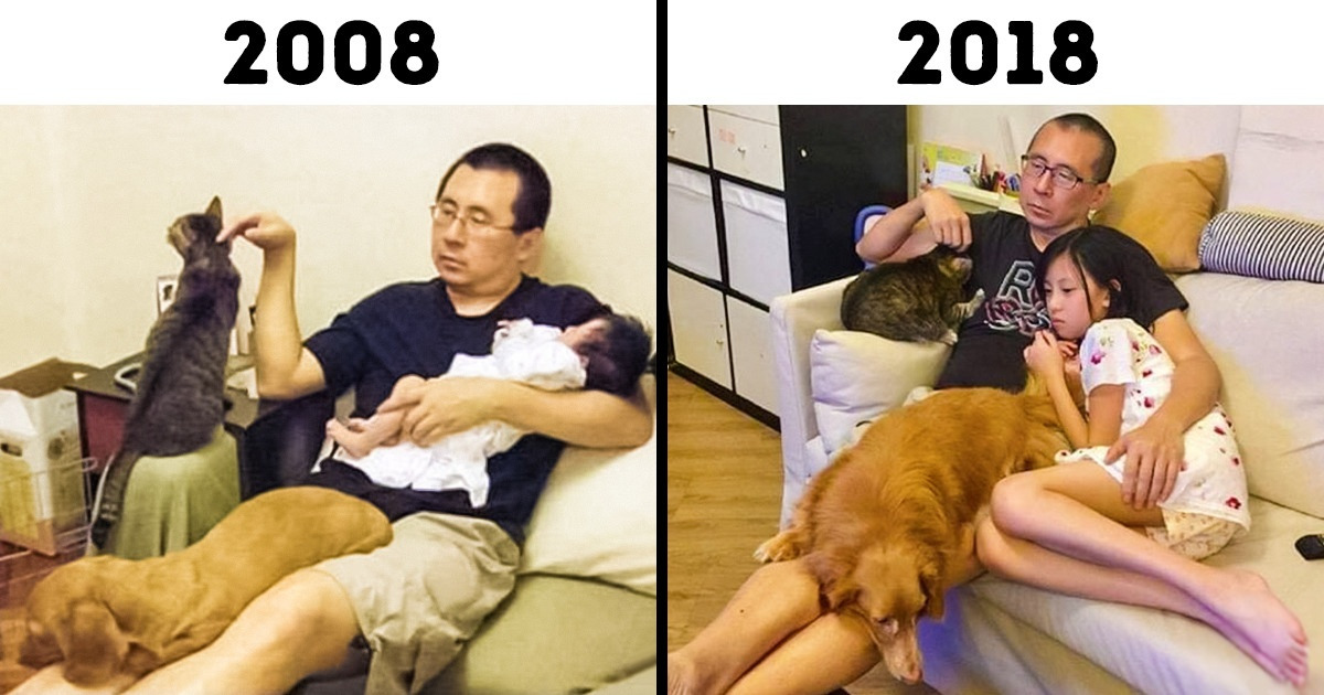 18 zdjęć przed i po, które obrazują wielką moc czasu