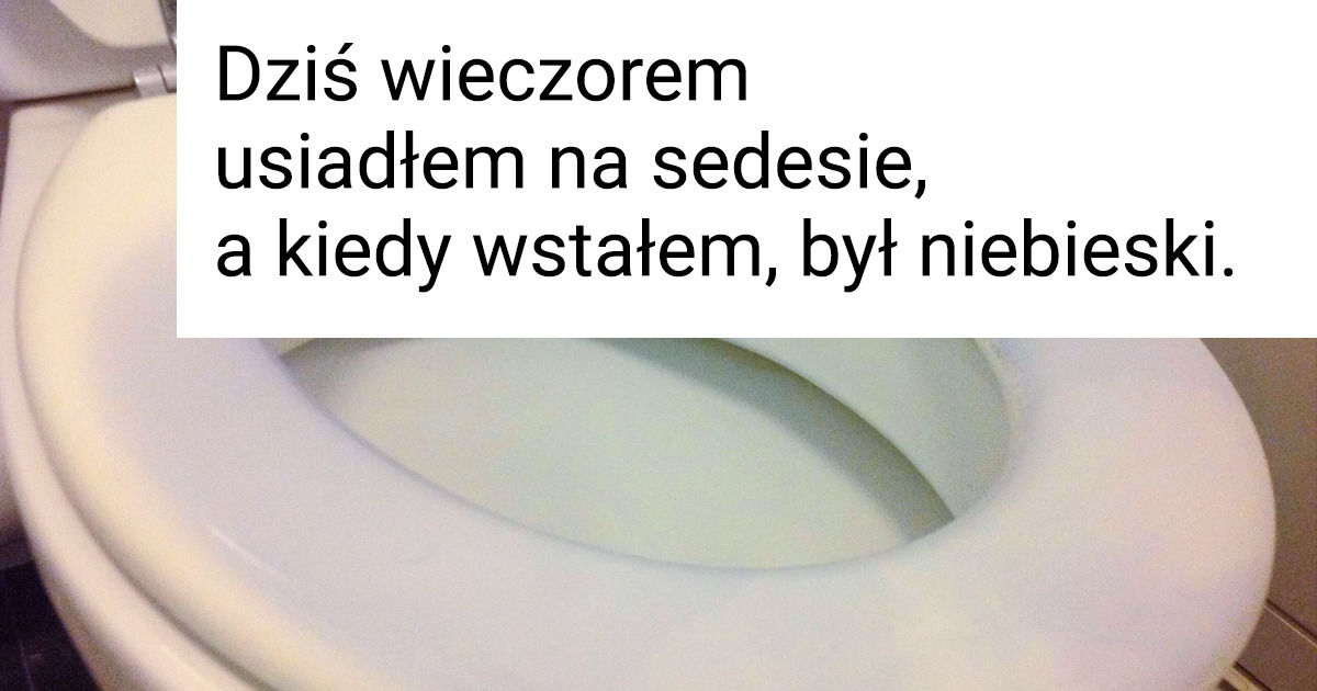 Dlaczego u niektórych osób deska w toalecie nagle zmienia kolor na niebieski