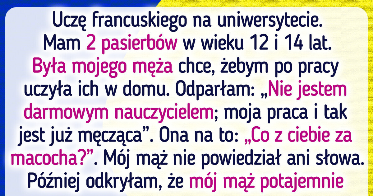 Nie mam zamiaru uczyć moich pasierbów za darmo Nie mam zamiaru uczyć moich pasierbów za darmo