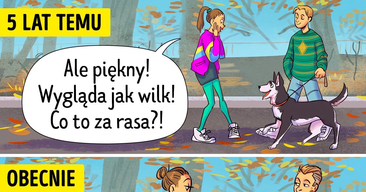 9 komiksów ukazujących różnicę między teraźniejszością a niedaleką przeszłością