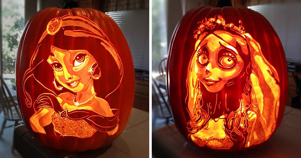 Artysta rzeźbi znane postacie z dyni. Oto jego 20 najlepszych dzieł