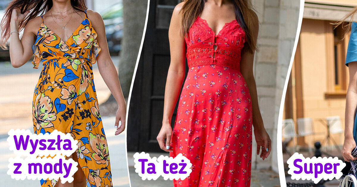10 sukienek, które nie są już modne, ale nadal widujemy je w sklepach