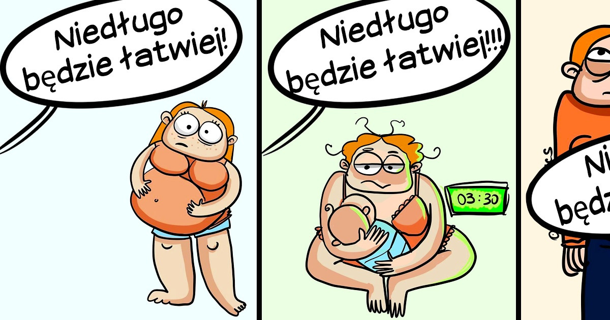 14 śmiesznych komiksów, które potwierdzają, że wszystkim mamom należy się nagroda za ciężką pracę