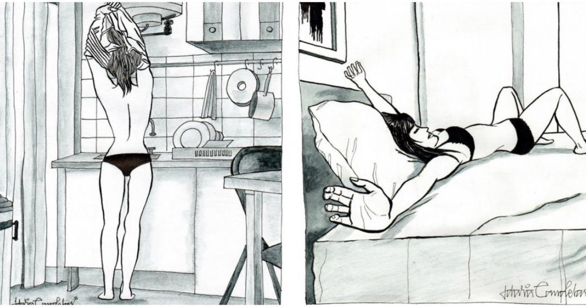 Meksykańska ilustratorka pokazuje fantastyczne zalety mieszkania w pojedynkę