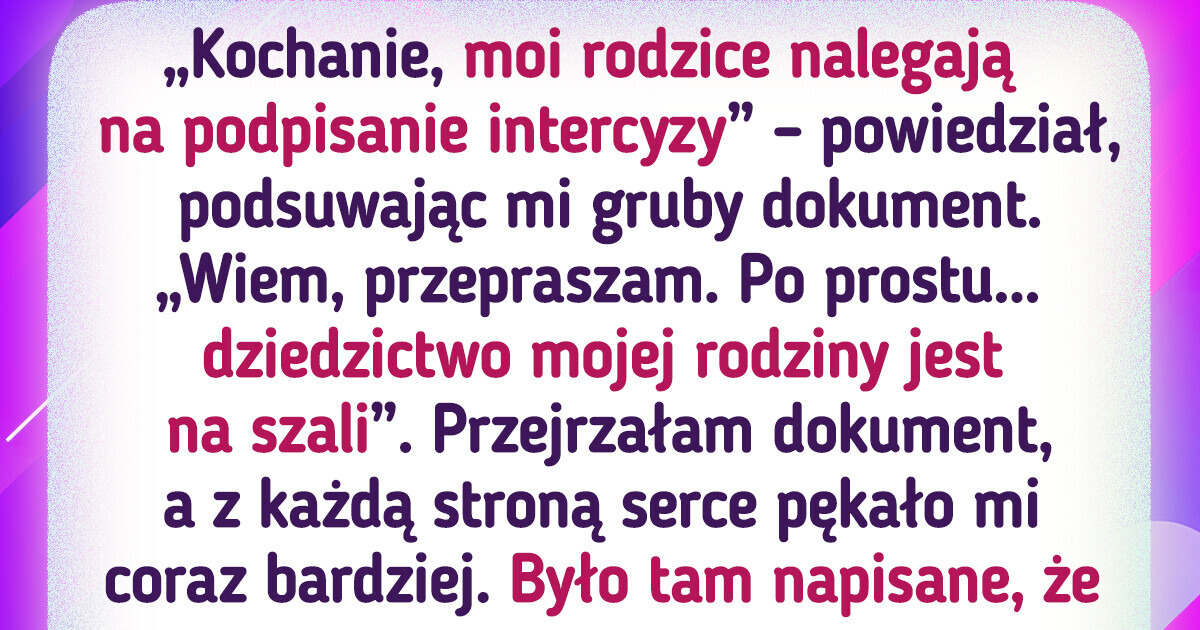 Zostawiłam narzeczonego przed ołtarzem, bo w ostatniej chwili poprosił mnie o intercyzę