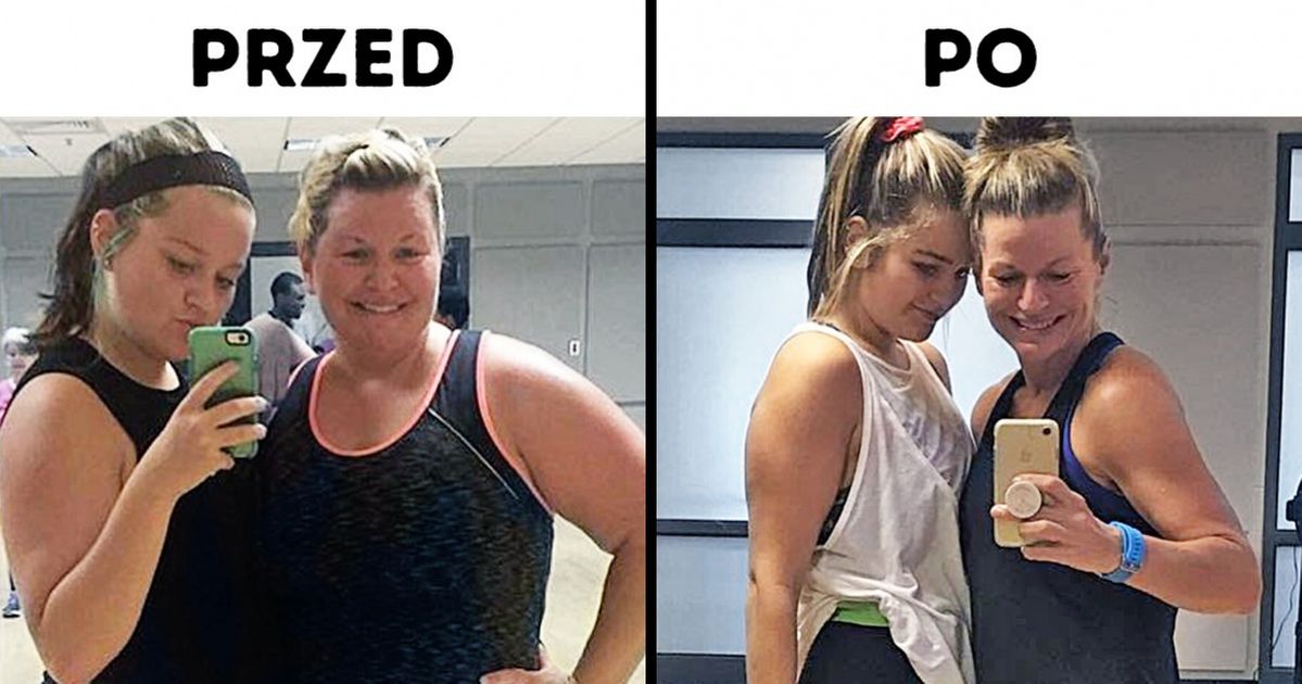 Mama i córka zrzuciły razem prawie 90 kilogramów, tańcząc do choreografii z lat 80.