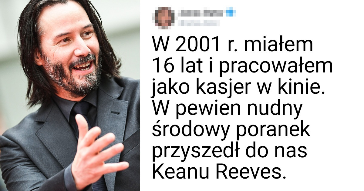 10 szczerych historii, które po raz kolejny udowadniają, że Keanu Reeves to porządny człowiek