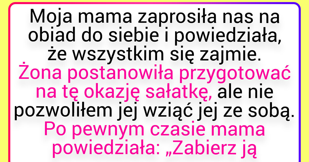 Żona tak bardzo chce, żeby moja mama ją pokochała, że staje się to aż żenujące Żona tak bardzo chce, żeby moja mama ją pokochała, że staje się to aż żenujące