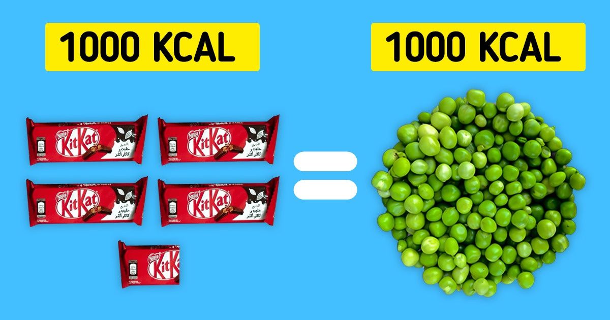 Jak wygląda 1000 kalorii różnych produktów spożywczych Jak wygląda 1000 kalorii różnych produktów spożywczych