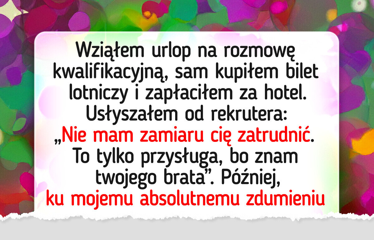 15+ rozmów kwalifikacyjnych, które zaczęły się bardzo nietypowo