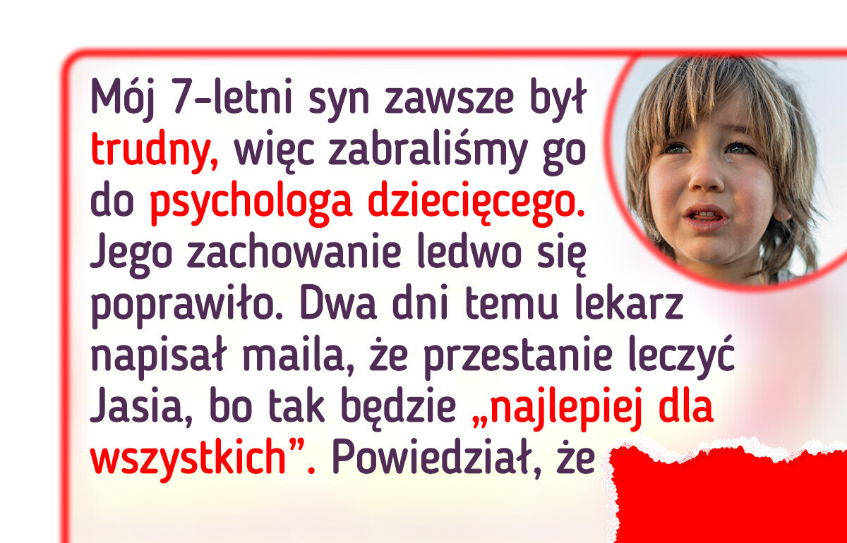 Terapeuta wystraszył się mojego dziecka i odkrył coś zastanawiającego Terapeuta wystraszył się mojego dziecka i odkrył coś zastanawiającego