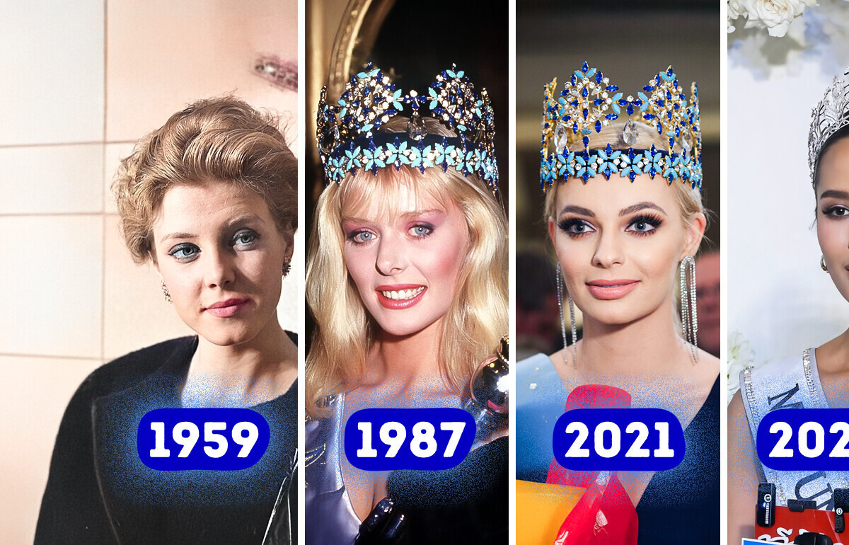 Jak zmieniały się standardy urody Miss World w 74-letniej historii konkursu i kto zdobył koronę w 2025 roku Jak zmieniały się standardy urody Miss World w 74-letniej historii konkursu i kto zdobył koronę w 2025 roku