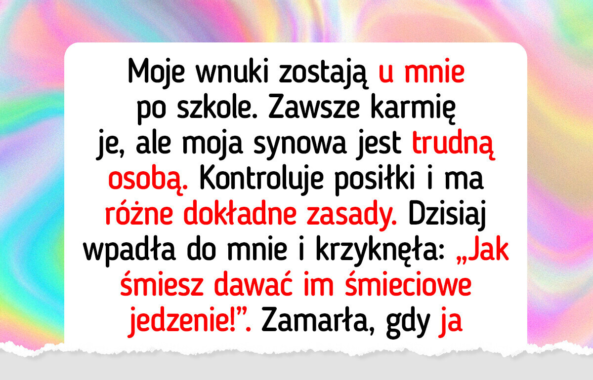 Synowa chce zrobić ze mnie zawsze uległą kucharkę, a ja nie mogę się na to zgodzić Synowa chce zrobić ze mnie zawsze uległą kucharkę, a ja nie mogę się na to zgodzić