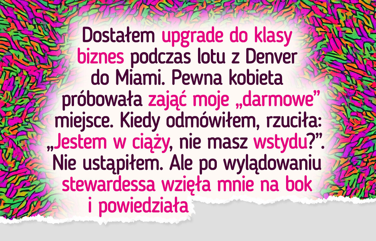 Nie oddałem miejsca w klasie biznes ciężarnej pasażerce — i wybuchła afera