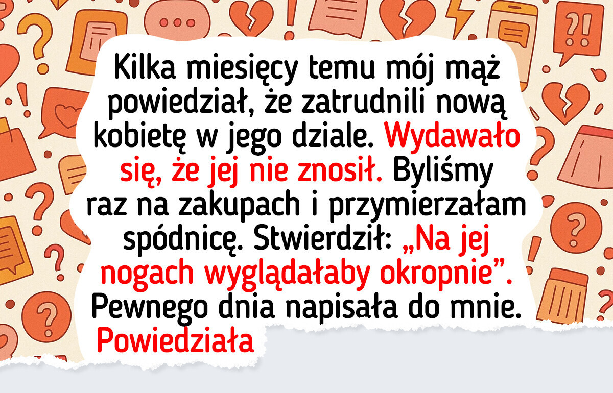 Współpracowniczka wyjątkowo irytowała męża, ale okazało się, że było w tym coś więcej