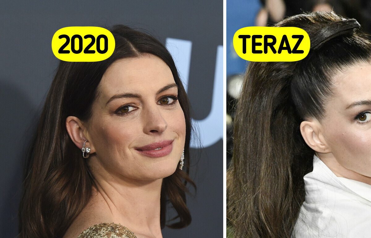 42-letnia Anne Hathaway błyszczy, ale to jej nowy wygląd skradł show