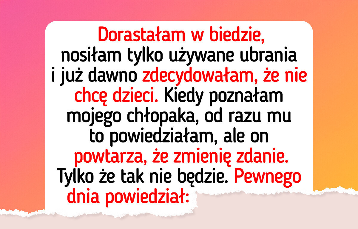 Chłopak chce, żebym została matką, ale ja nie porzucę bezdzietnego stylu życia