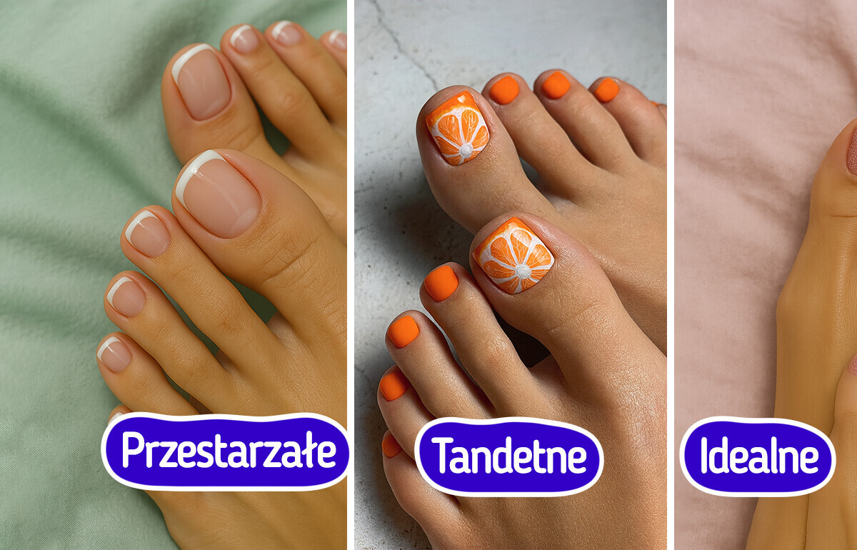 8 pięknych stylizacji pedicure na sierpień
