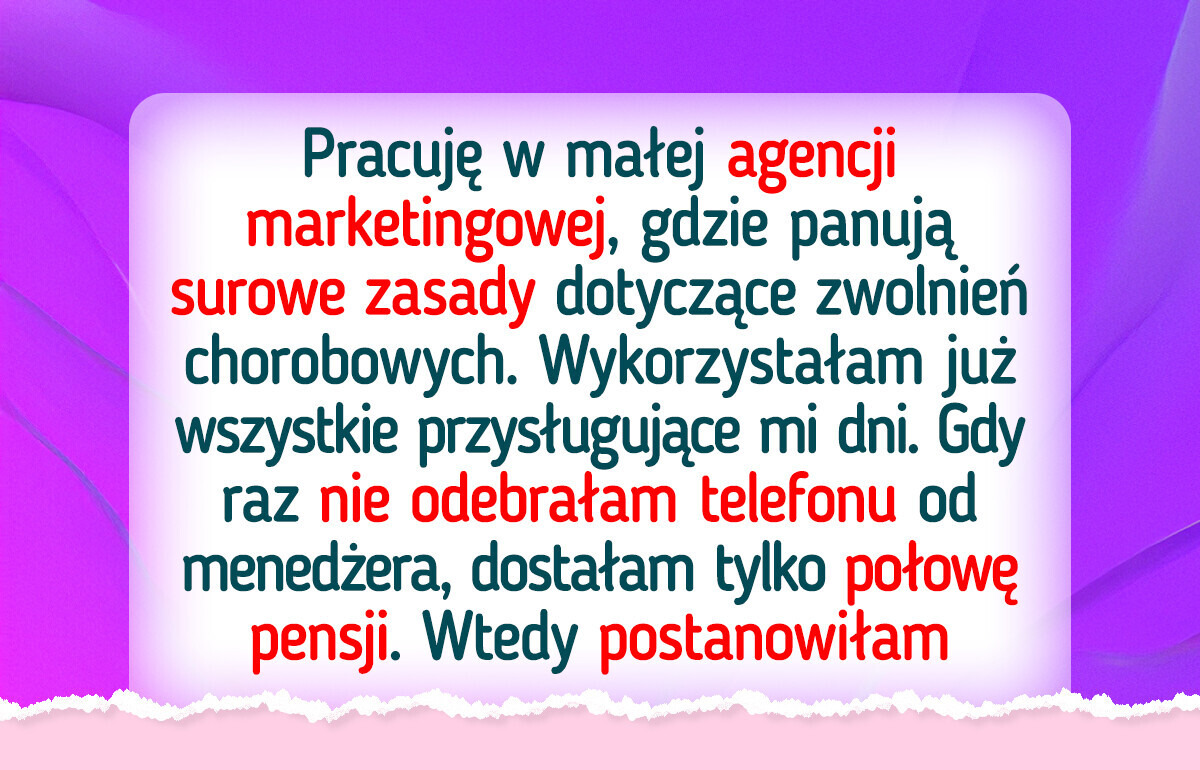 Odmówiłam pracy kosztem własnego zdrowia. Reakcja firmy mnie zszokowała