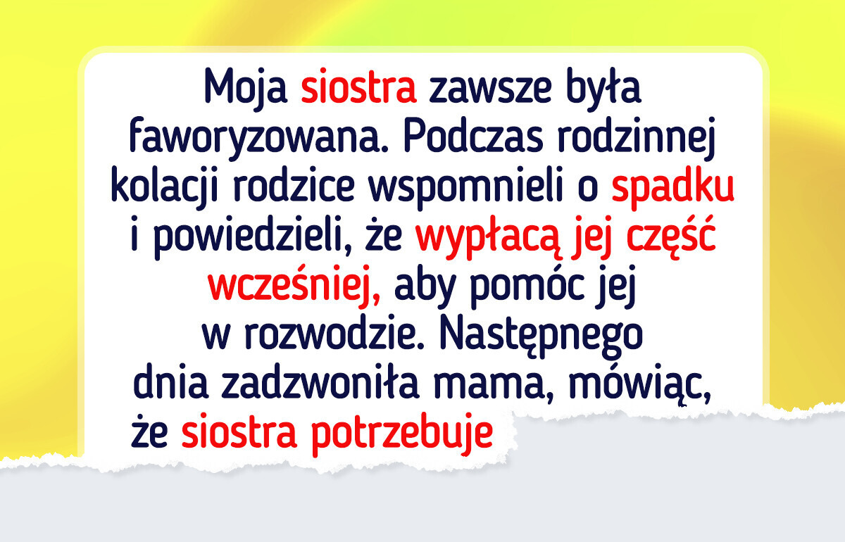 Nie oddam swojej części spadku z powodu rozpadu małżeństwa mojej siostry