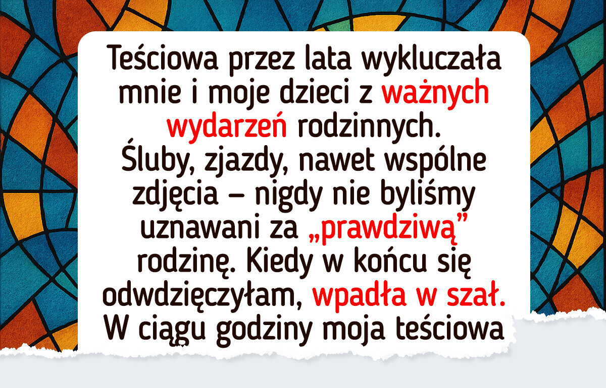 Teściowa uznała, że nie jesteśmy godni jej rodziny — nie przewidziała konsekwencji