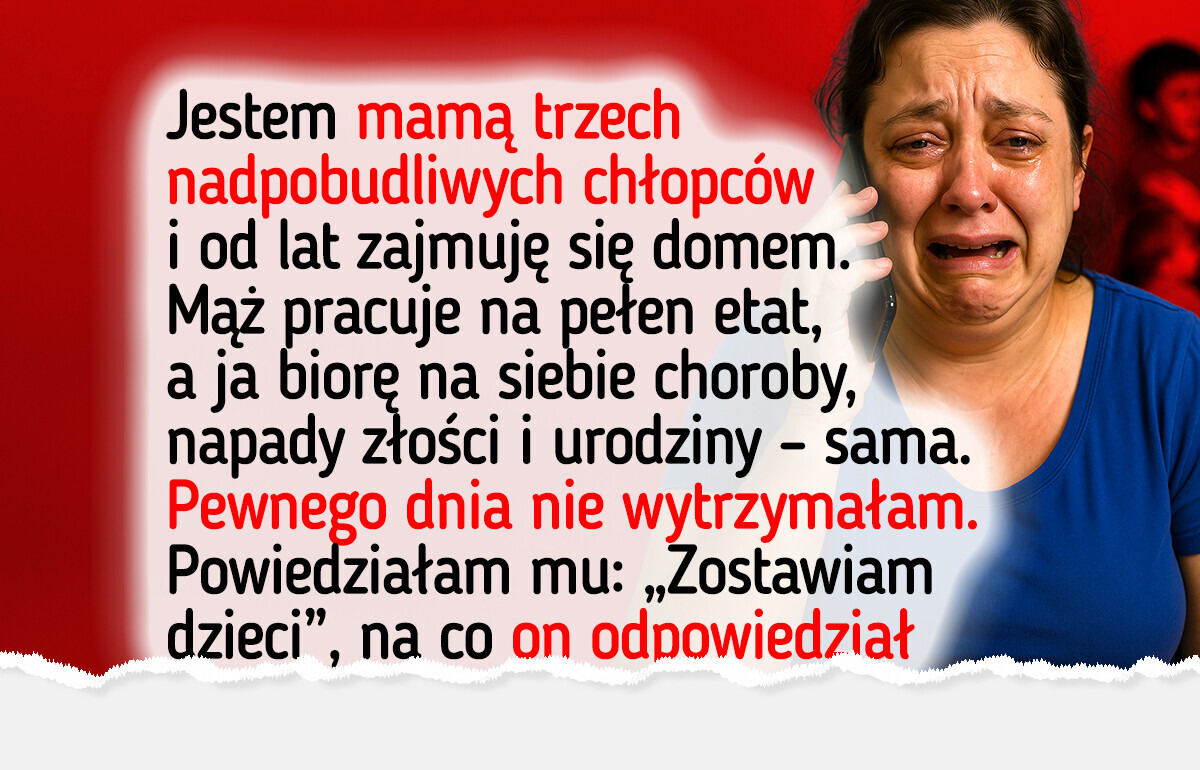 Od lat poświęcałam się rodzinie. Teraz chcę zacząć żyć dla siebie