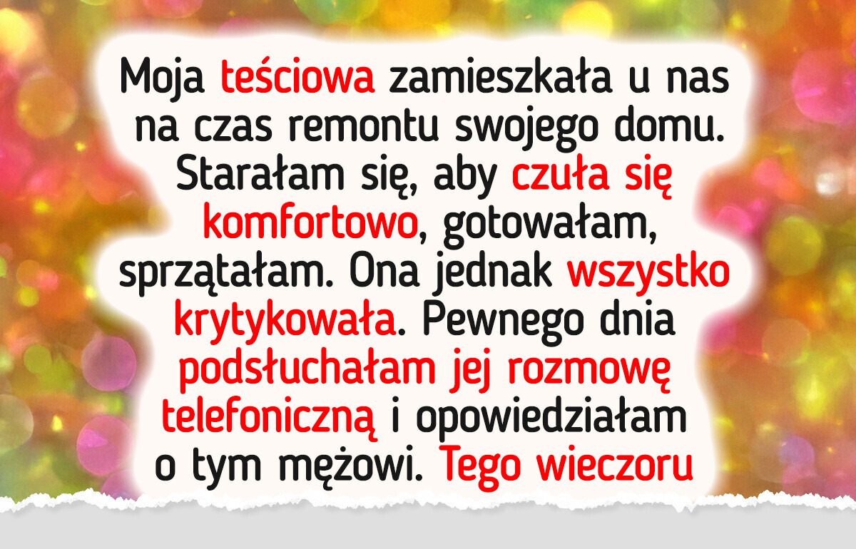 Teściowa traktowała mnie jak służącą — w końcu mąż stanął po mojej stronie Teściowa traktowała mnie jak służącą — w końcu mąż stanął po mojej stronie