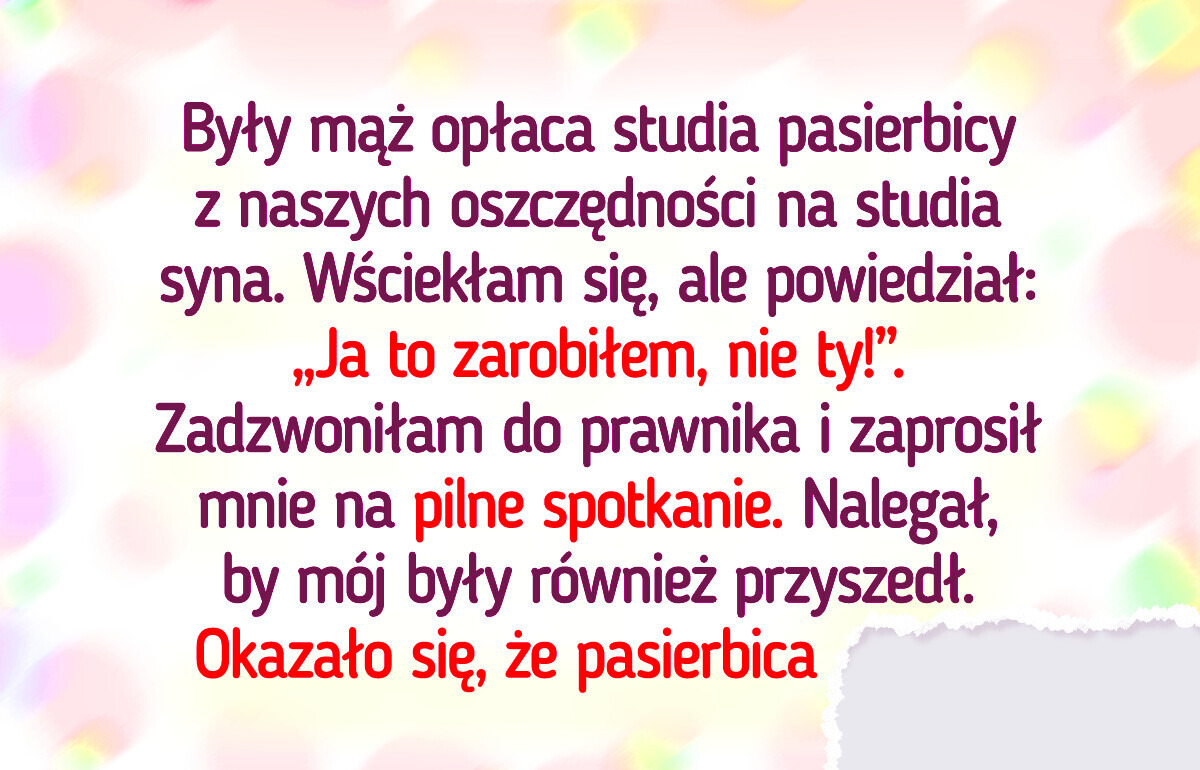 Mój były mąż nie wiedział o niecnym planie nowej żony, a cierpiała przez to przyszłość naszego syna