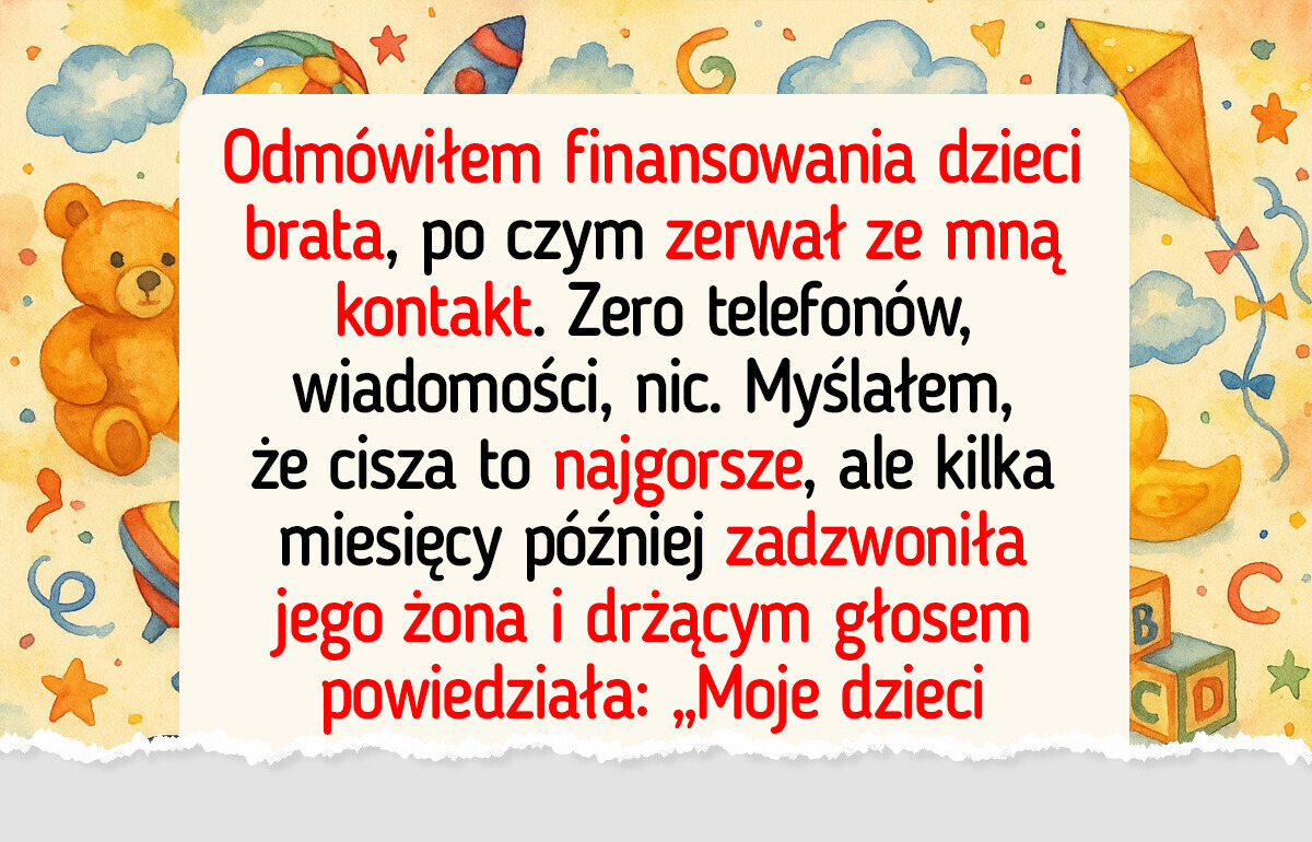Nie chcę być rodzinnym bankomatem tylko dlatego, że nie mam dzieci