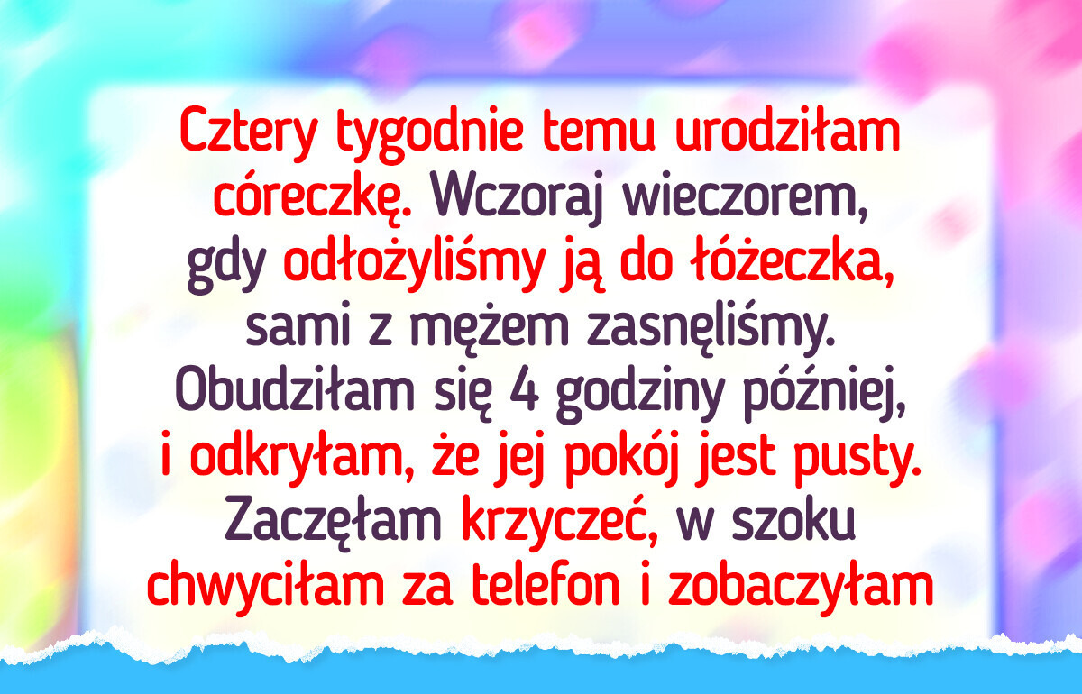 Obudziłam się, a mojego dziecka nie było — wtedy zobaczyłam wiadomość, która zmieniła wszystko Obudziłam się, a mojego dziecka nie było — wtedy zobaczyłam wiadomość, która zmieniła wszystko