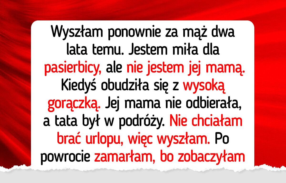 Nie poświęcę się dla chorej pasierbicy Nie poświęcę się dla chorej pasierbicy