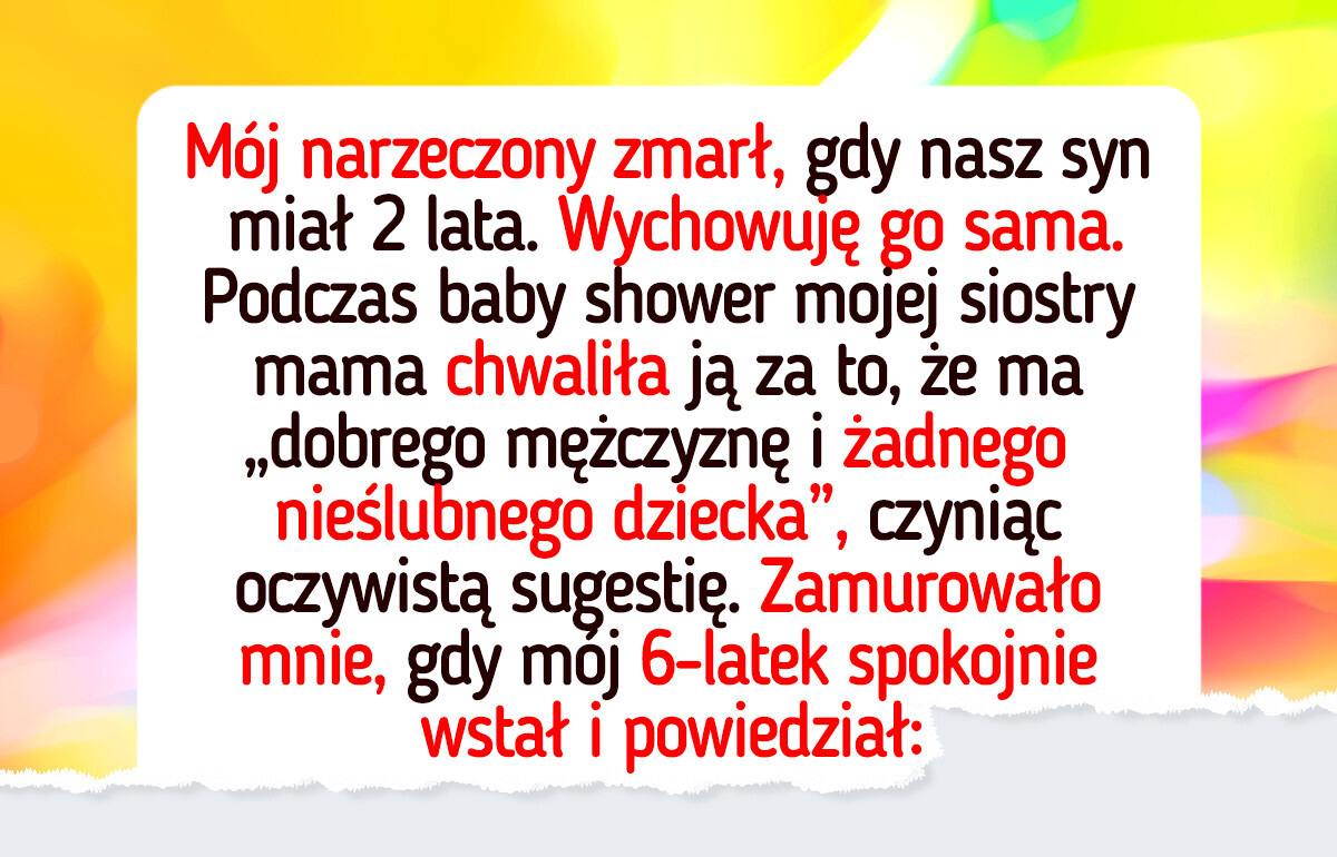 Rodzice poniżyli mnie i mojego syna, ale ten odważny chłopiec stanął w swojej obronie