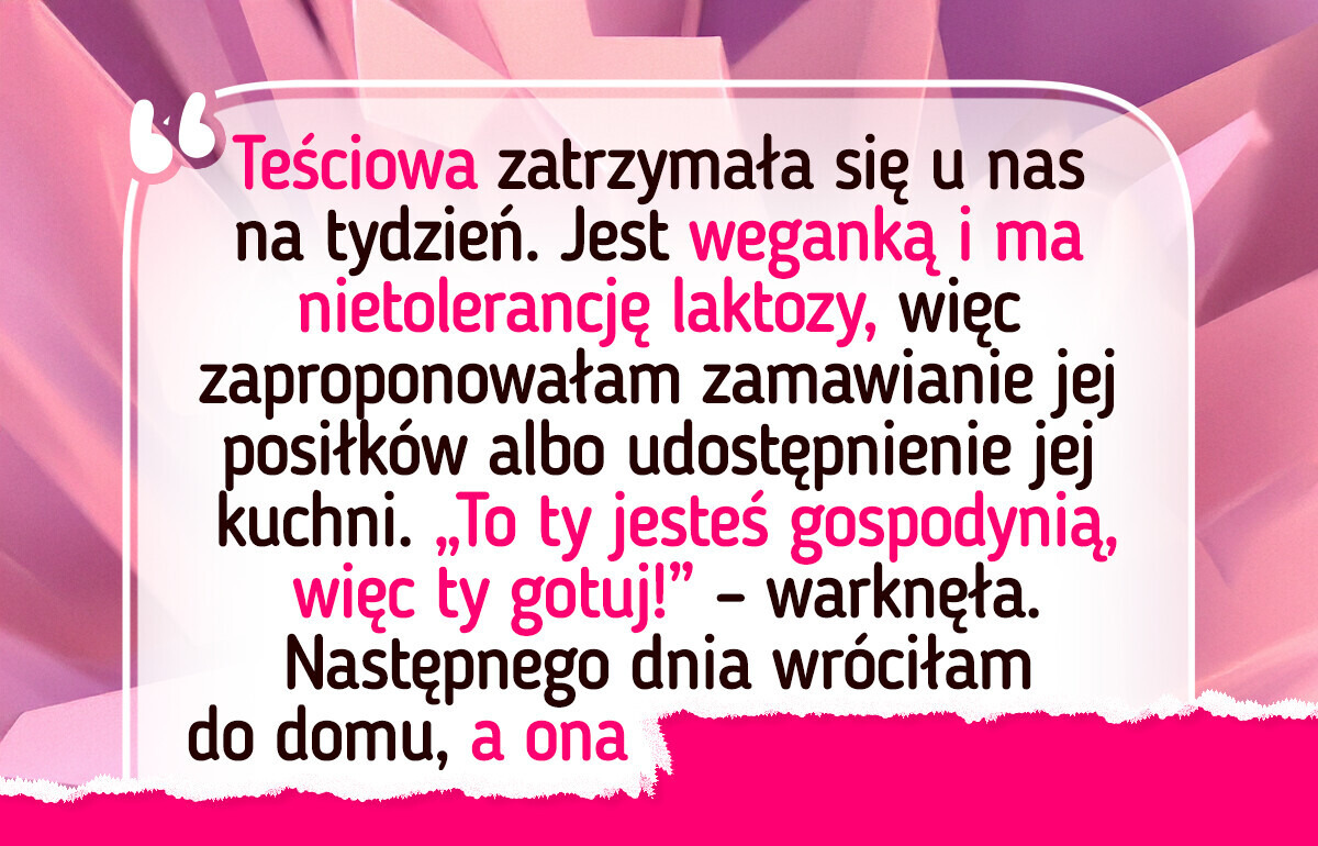 Moja teściowa ma absurdalne wymagania żywieniowe — nie będę gotować pod jej dyktando