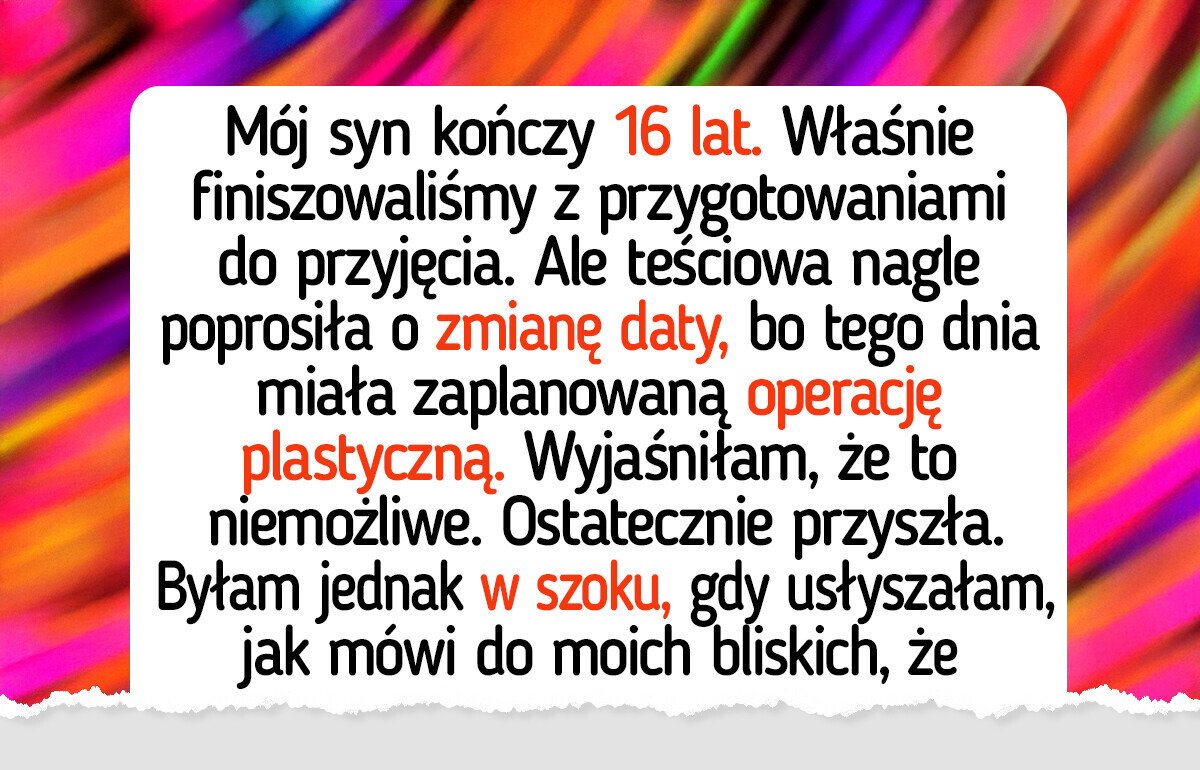 Nie pozwolę zepsuć urodzin mojego syna przez kaprysy egocentrycznej teściowej Nie pozwolę zepsuć urodzin mojego syna przez kaprysy egocentrycznej teściowej