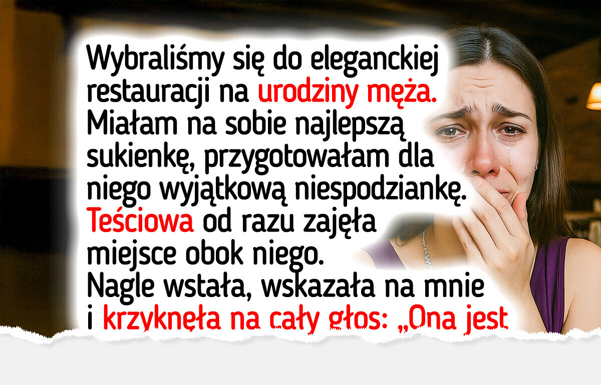 Teściowa publicznie mnie upokorzyła. Po tym, jak zareagował mój mąż, po prostu wstałam i wyszłam Teściowa publicznie mnie upokorzyła. Po tym, jak zareagował mój mąż, po prostu wstałam i wyszłam