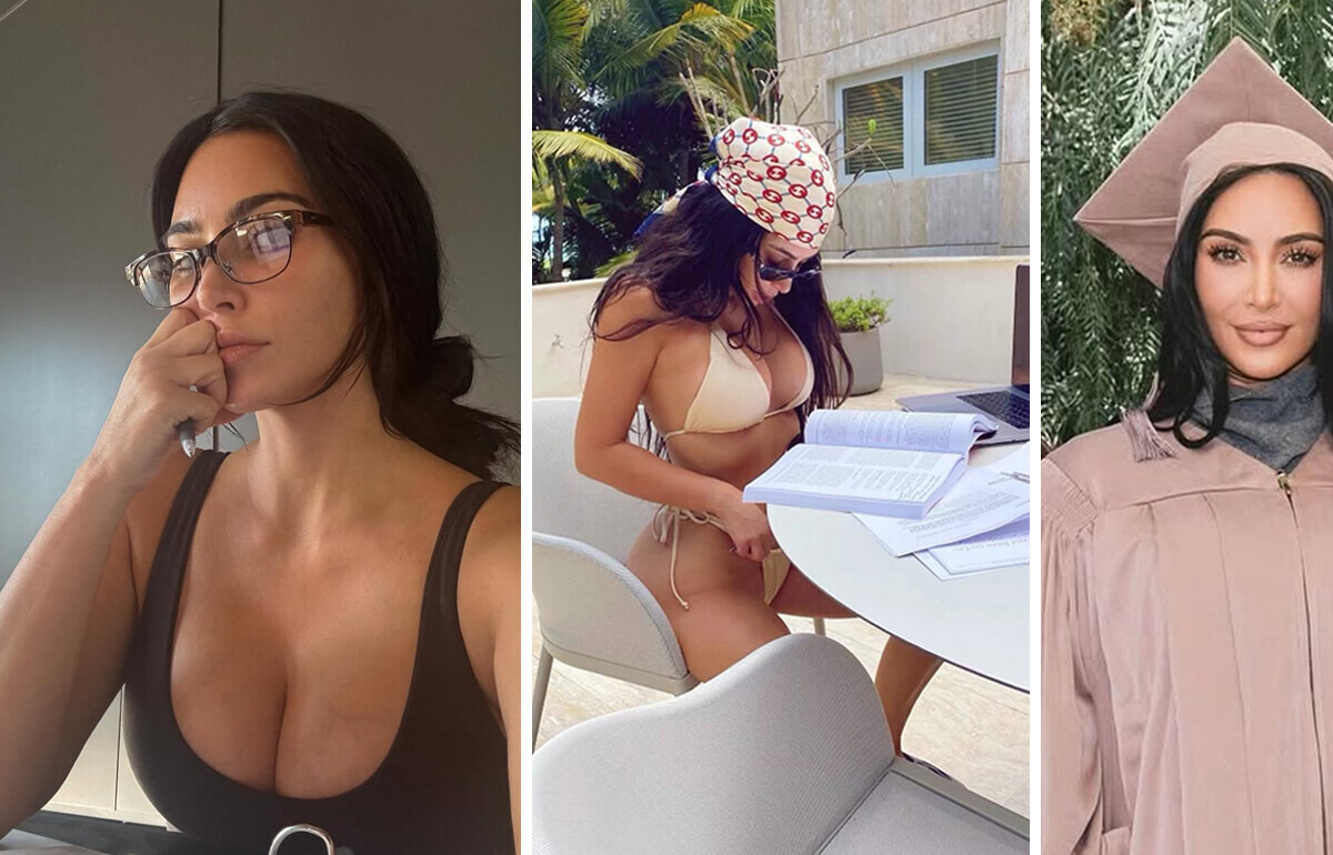 Kim Kardashian ogłasza, że skończyła studia prawnicze, ale wszyscy zwracają uwagę na jedno