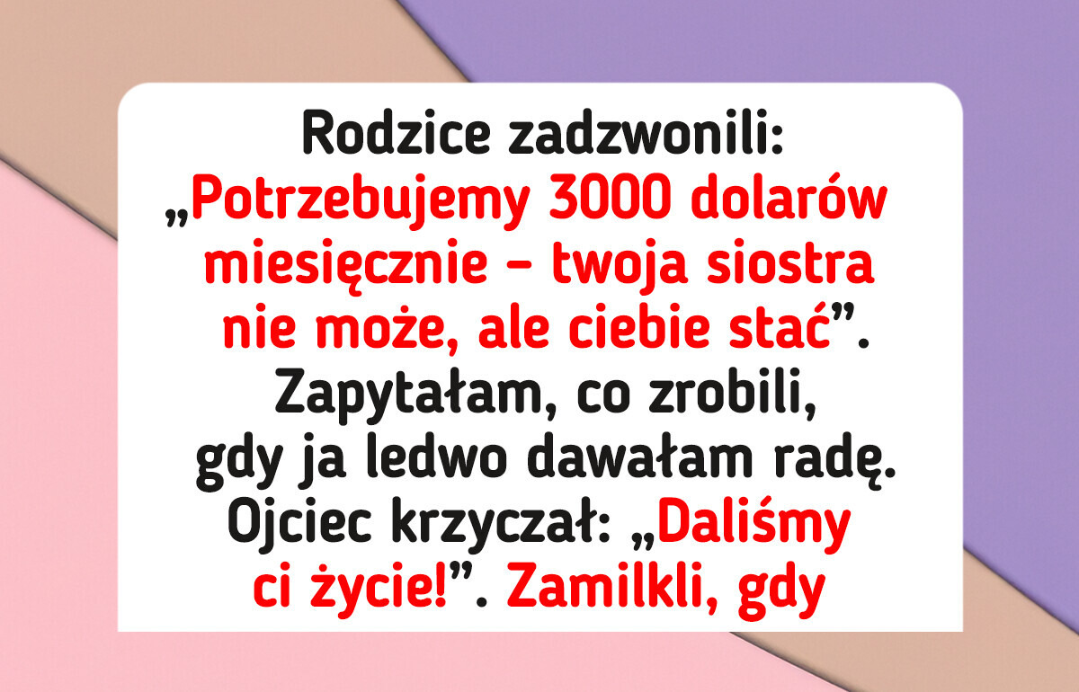 Odmawiam bycia bankomatem rodziny tylko dlatego, że „odniosłem sukces”