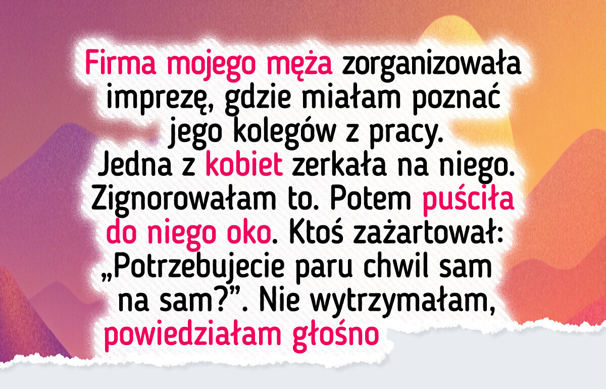 Koleżanka męża bezwstydnie flirtowała z nim na moich oczach Koleżanka męża bezwstydnie flirtowała z nim na moich oczach