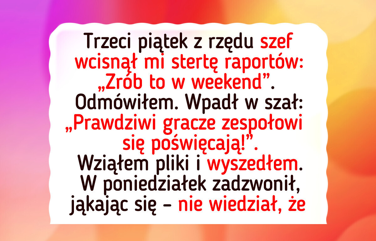 Szef chciał, żebym pracował za darmo. Powiedziałem „nie” — sprawą zajęło się HR