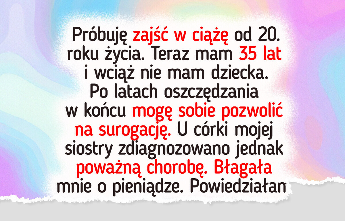 Wybrałam swoje nienarodzone dziecko zamiast siostrzenicy — rodzina mnie nienawidzi