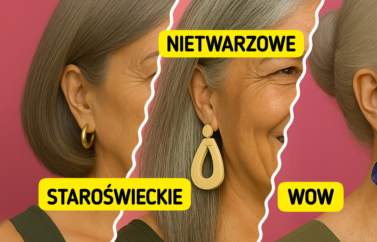 8 kolczyków, które dodają uroku siwym włosom i odmładzają