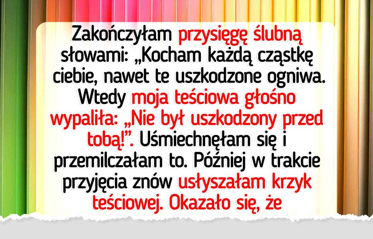 Teściowa upokorzyła mnie publicznie podczas mojego ślubu, ale karma szybko ją dopadła