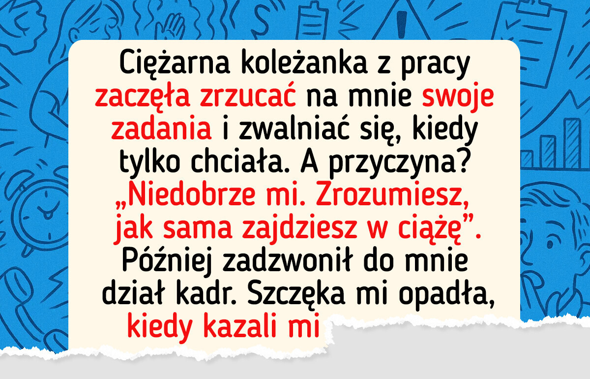 Odmawiam VIP-owskiego traktowania mojej ciężarnej współpracownicy — nie jest królową