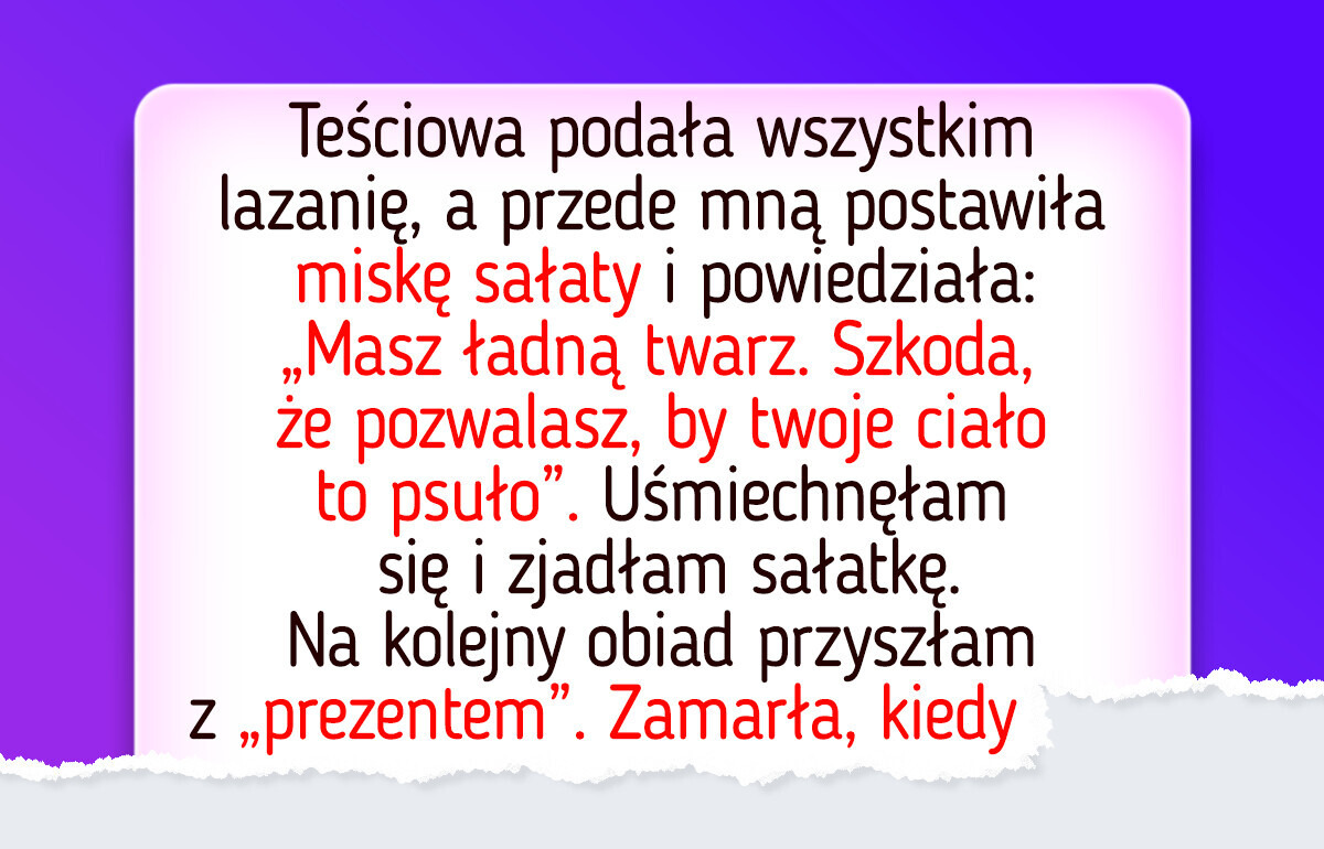 Teściowa wyśmiała publicznie moje krągłości, więc zrobiłam coś, co ją powaliło