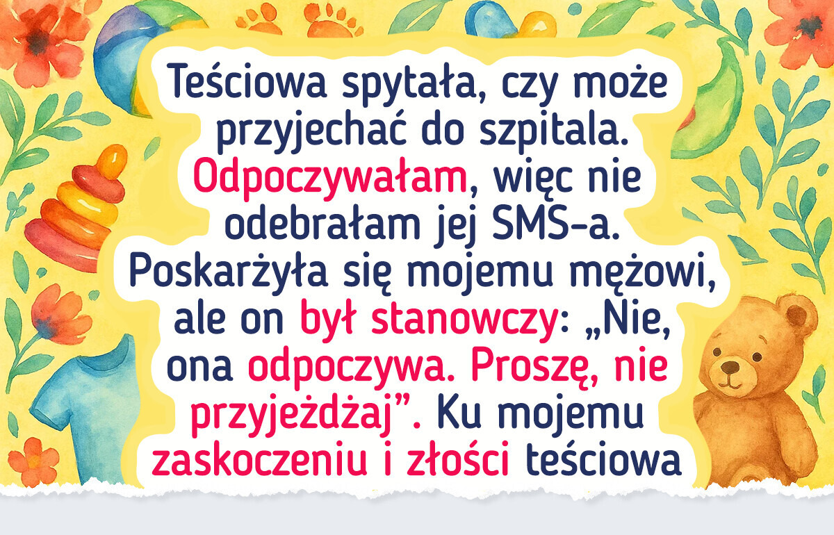 Ciężarna kobieta złamała parę kości, ale teściowa nie chce jej dać spokoju