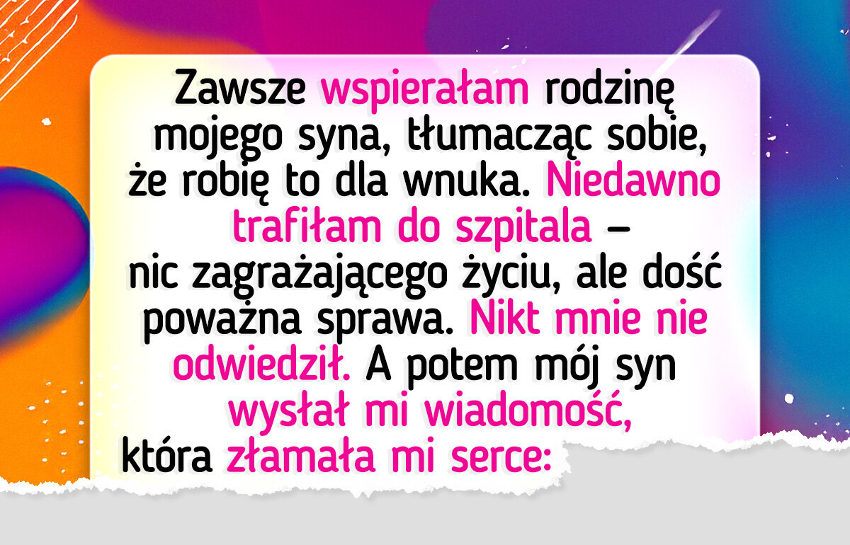 Odmówiłam płacenia za leczenie wnuka — wybrałam granice zamiast poczucia winy
